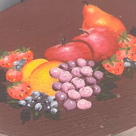 Set of 4 Handpainted Wood Bentwood Oval Nesting Pantry Boxes Pennsylvania - Picture 7 of 15